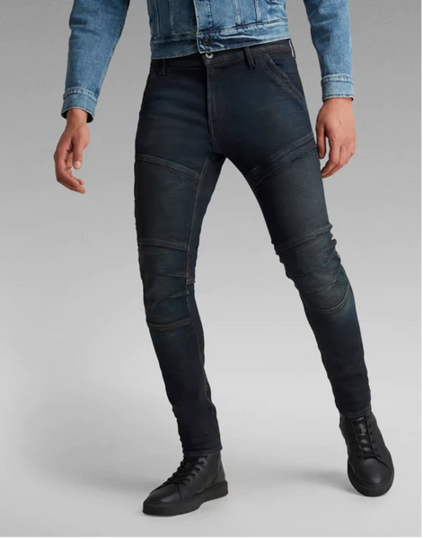 G-Star Raw: Rackam 3D Skinny Worn in Moss – Exclusive 513