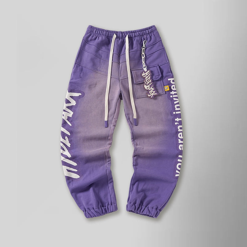 Hyde Park Double Velocity Hoodie Sweat Set (Purple)