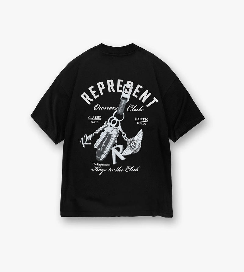 Represent Keys To The Club T-Shirt ( Black)