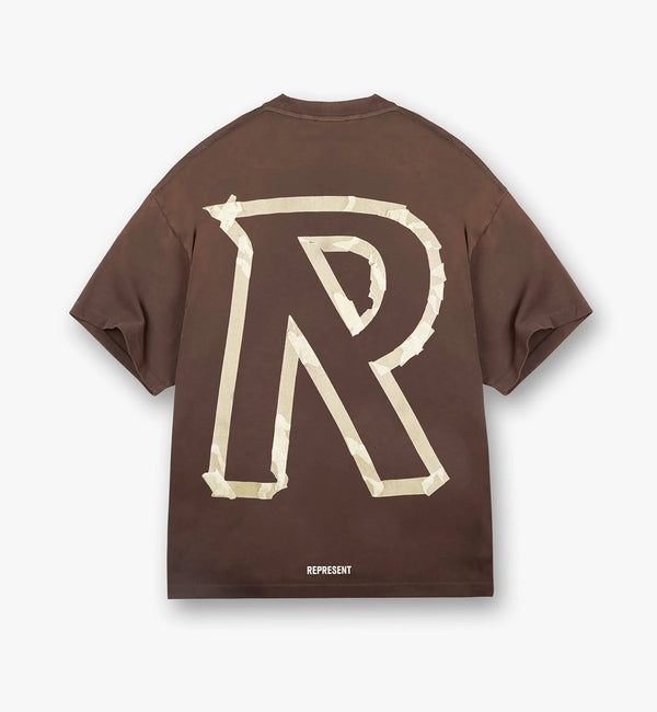 Represent Masking Tape Initial T-Shirt ( Cedar)