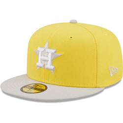 New Era Fitted: Houston Astros (Yellow/Grey)