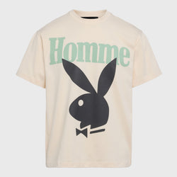 HOMME FEMME TWISTED BUNNY TEE (Cream)