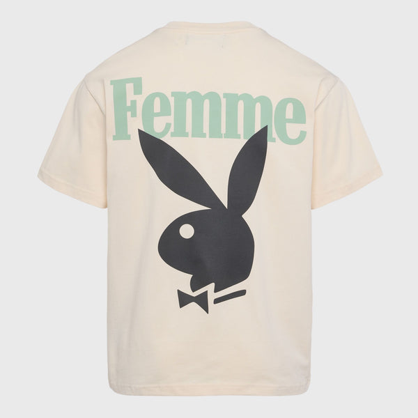 HOMME FEMME TWISTED BUNNY TEE (Cream)