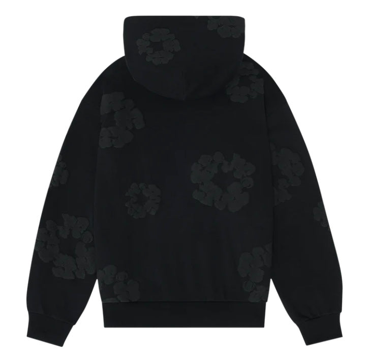 Denim Tears Mono Cotton Wreath Hooded Sweatshirt (Black)