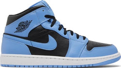 Men's 2023 Air Jordan 1 Mid 'University Blue Black'