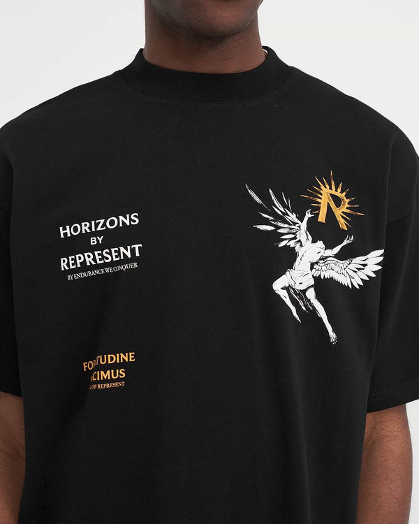 Represent: Icarus Shirt (Black/Yellow)