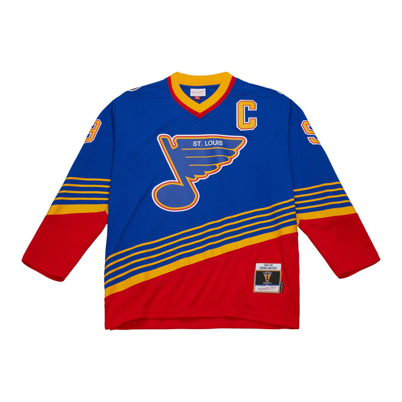 Mitchell & Ness: Wayne Gretzky Saint Louis Blues Jersey (Blue/Red/Yellow)
