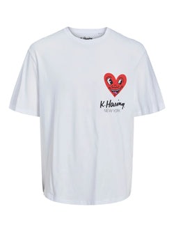 Jack & Jones: Keith Haring T-Shirt (White)